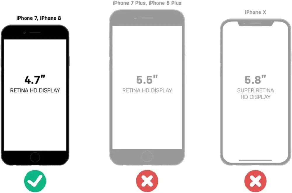 OtterBox Symmetry Series Case for iPhone SE (3rd and 2nd gen) and iPhone 8/7 (Only) - Non-Retail Packaging - Date Night (Black/White Polka Dot Graphic)
