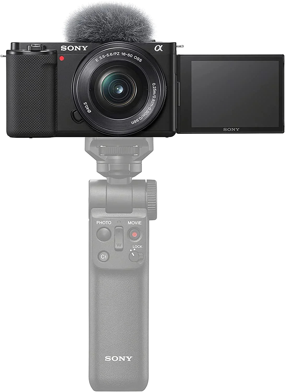 Alpha ZV-E10L 24.2 Megapixel Mirrorless Camera with Lens, 0.63", 1.97", Black