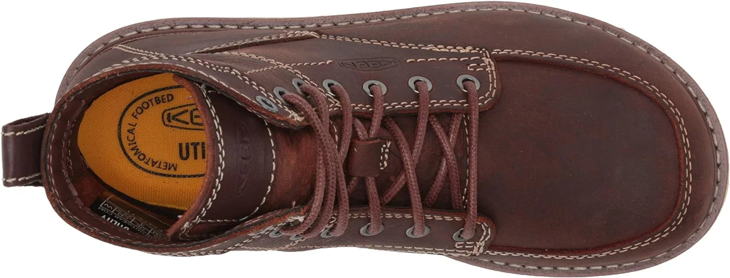 KEEN Utility Women's San Jose 6 Alloy Toe Wedge Work Boots 5 Gingerbread