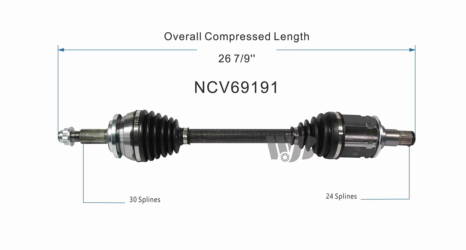 WJB Front Left CV Axle Shaft Assembly For 2022 2021  RAV4 w/Japan Built NCV69191