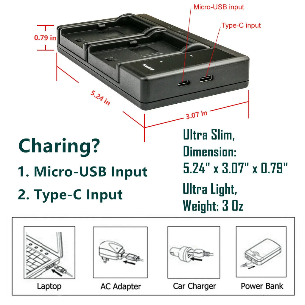 Kastar 4-Pack IA-BP210E Battery and LTD2 USB Charger Replacement for  HMX-F900, HMX-F910, HMX-F920, HMX-H200, HMX-H200BP, HMX-H203, HMX-H203BN, HMX-H204, HMX-H204BN, HMX-H205, HMX-H205BN