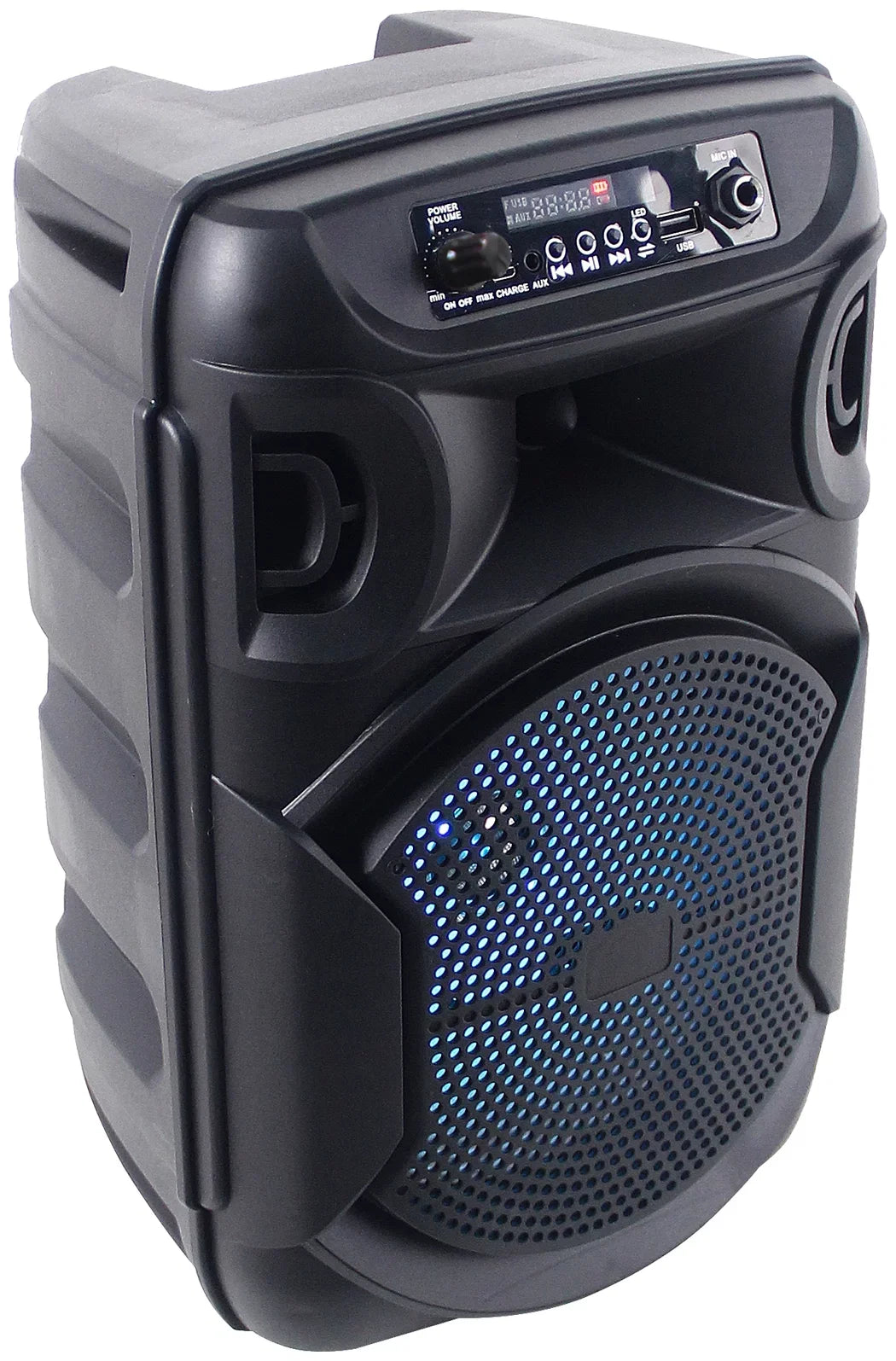 (2) Technical Pro BOOM8 Wireless TWS Portable 8" LED Party Speakers w/Bluetooth