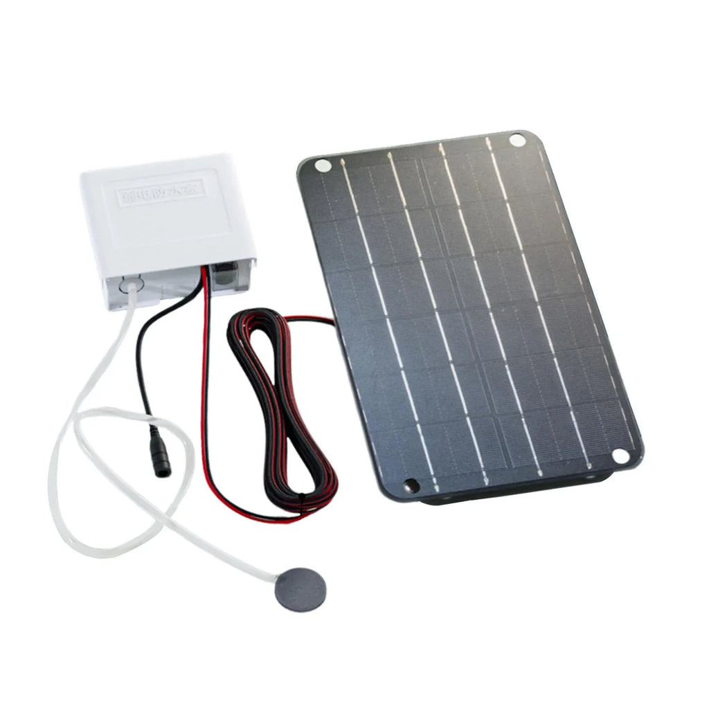 kesoto Solar Air Pump,Aquarium Air Pump Oxygenator Silent Eco Friendly,6V Solar Pond Aerator Solar Powered Pond Pump for Hydroponics