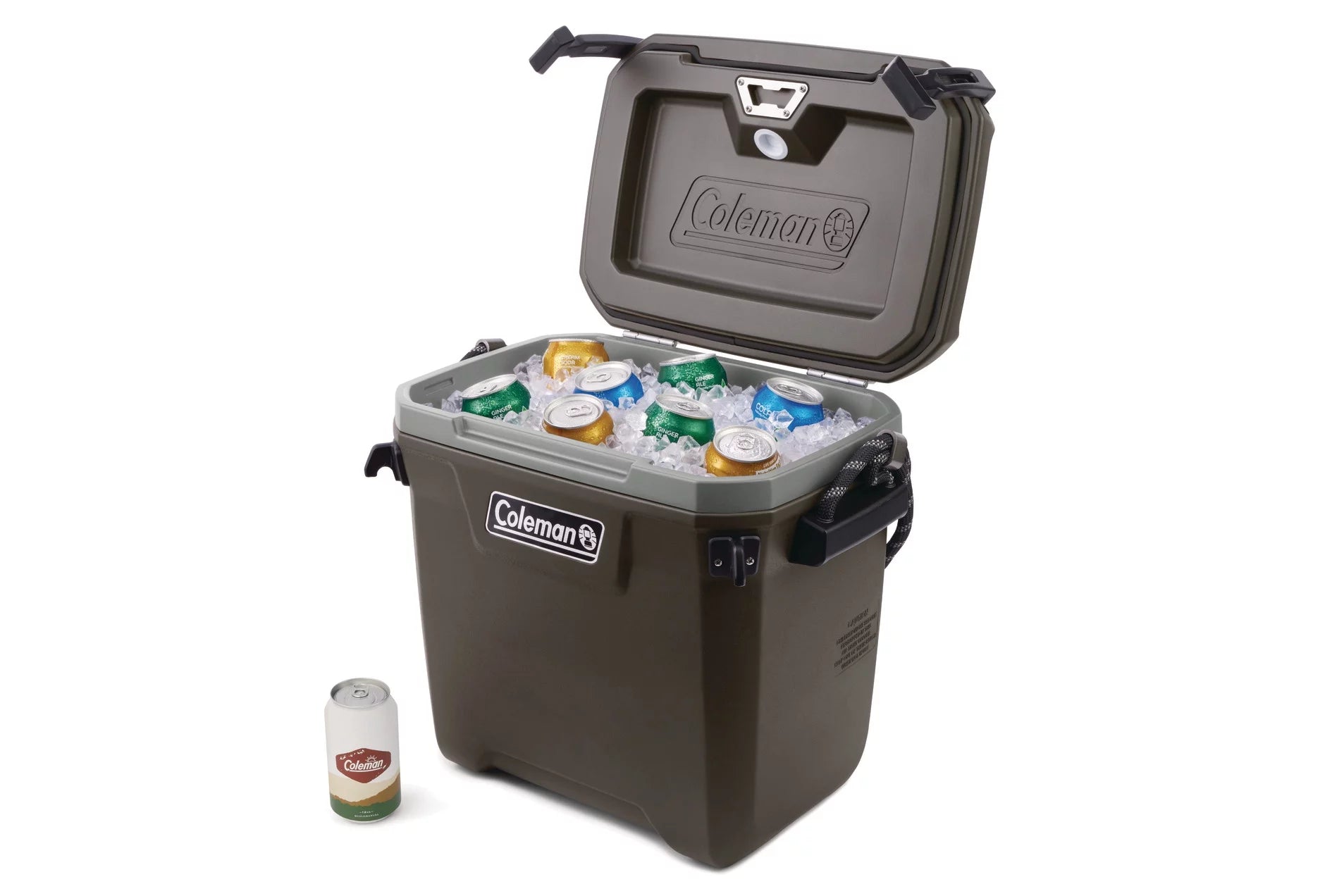 Coleman Convoy High Performance Series 28qt Hard Ice Chest Cooler, Brown, 17.75"' x'13.25" x 19.5"