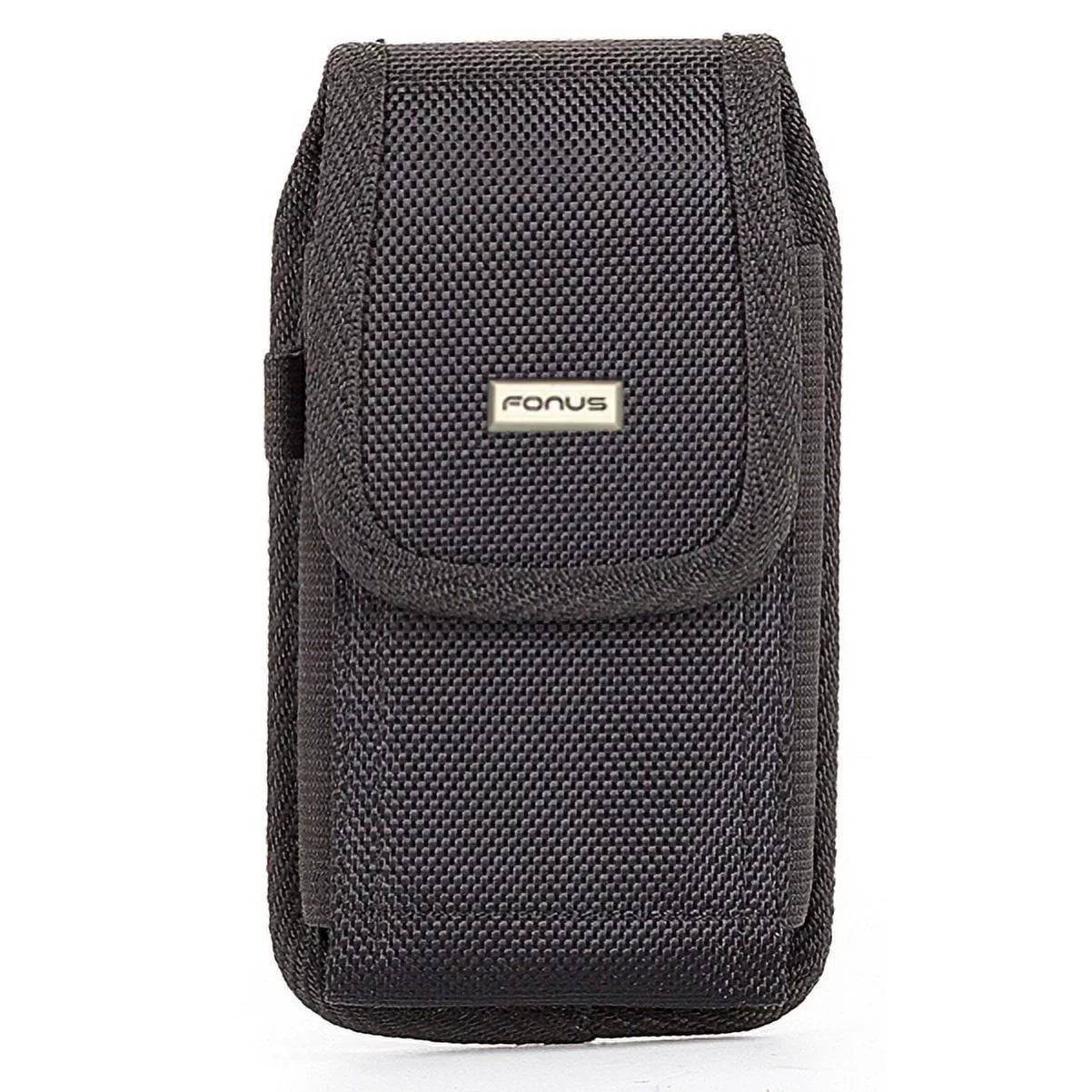 Rugged Canvas Case Holster Metal Belt Clip w Black 6ft Long Type-C Cable Rapid Charge USB Wire Sync Y8K for Blackberry Motion - BLU G9, Vivo XI Plus - Coolpad Legacy - Google Pixel XL 3a XL