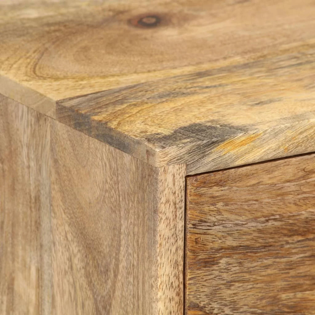 Dcenta Bedside Cabinet 14.2"x11.8"x23.6" Solid Mango Wood