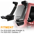 Kojem High Mount Snorkel For 2018-2020 Jeep Wrangler JL 2020-2021 Gladiator JT Air Intake Snorkel Kit