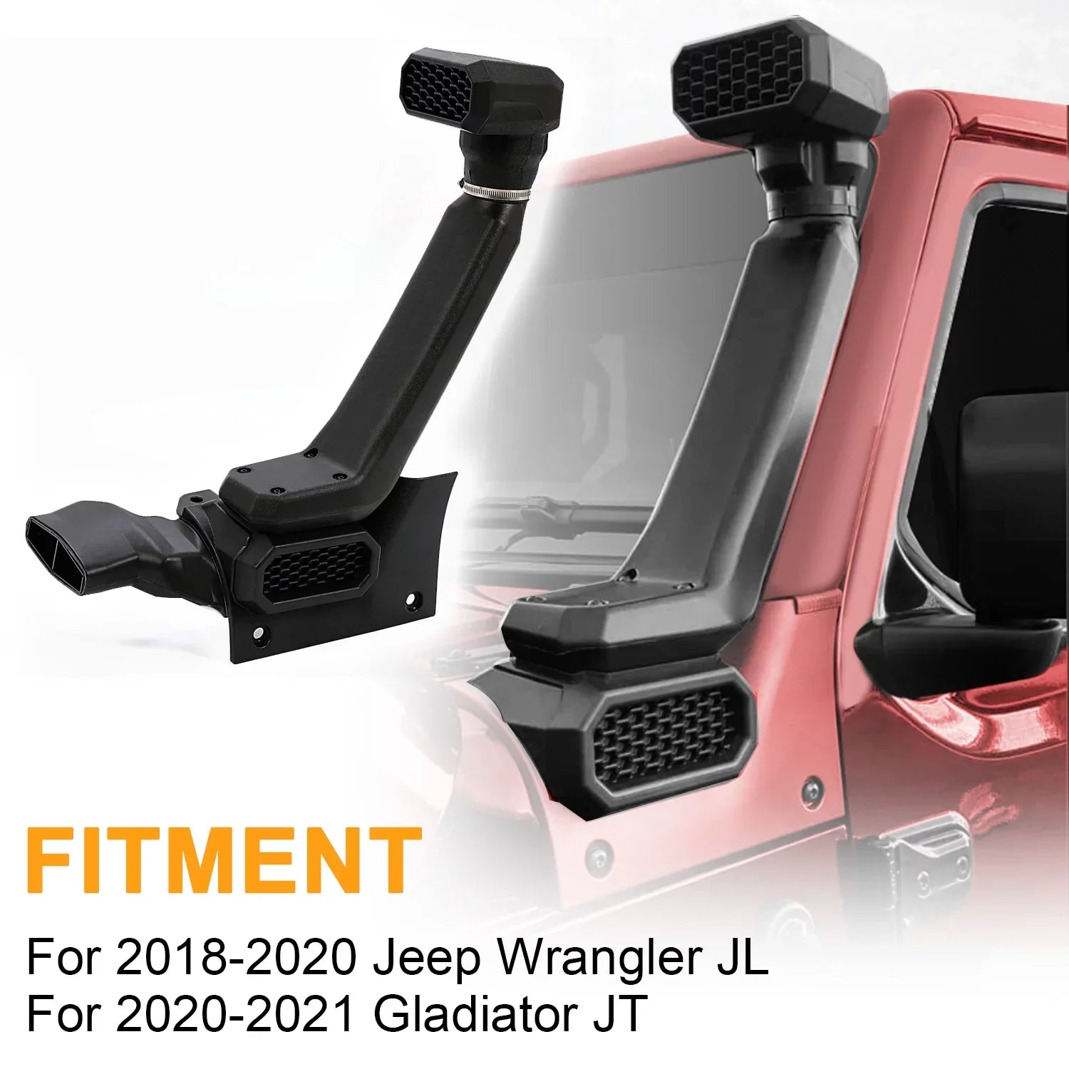 Kojem High Mount Snorkel For 2018-2020 Jeep Wrangler JL 2020-2021 Gladiator JT Air Intake Snorkel Kit