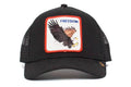 The Freedom Eagle Trucker Cap, Black. Goorin Bros