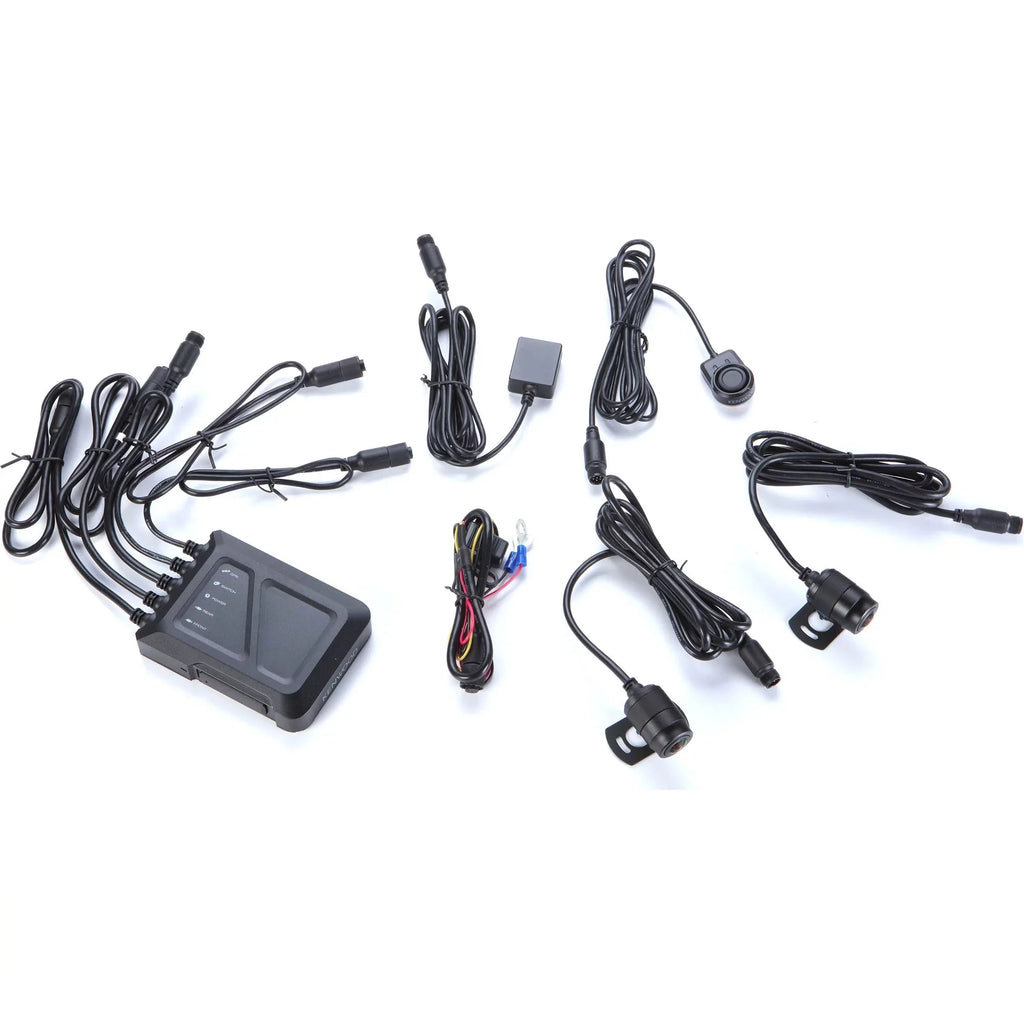 Kenwood STZ-RF200WD Motorsports HD Dash Cam with GPS and Rear-View Camera with 2 Kenwood STZ-RFCC500 16ft (5m) Extensional Cable