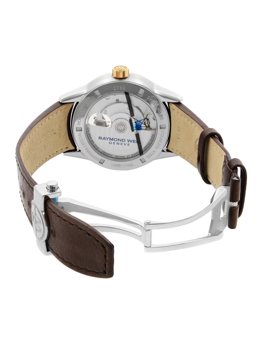 Raymond Weil Freelancer 42.5mm Leather Steel Automatic Mens Watch 2780-SC5-20001