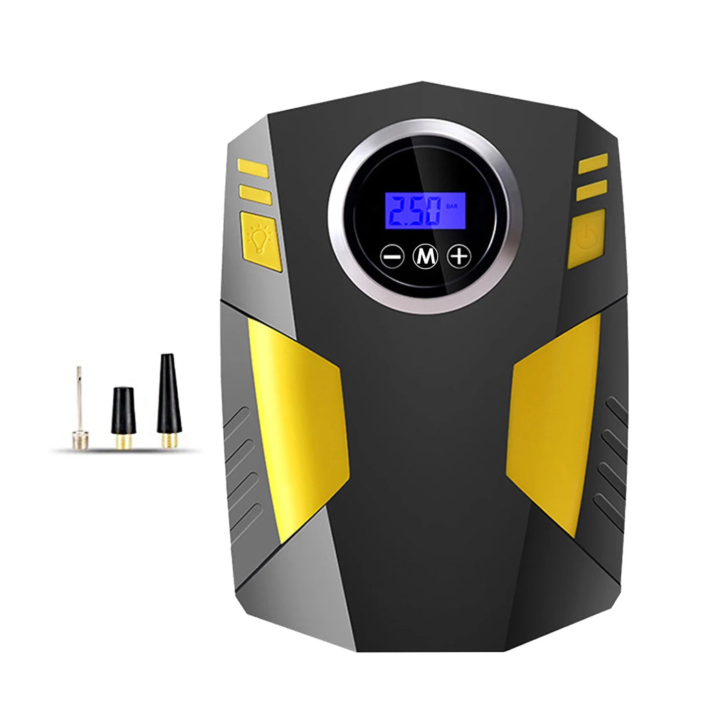 Geevorks Car Auto Pump, Portable Tire Inflator with LED Light,  12V Digital Air Compressor