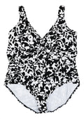 New  9232-2 RALPH LAUREN Plus Size Regent Floral One Piece Bathing Suit 20W $110
