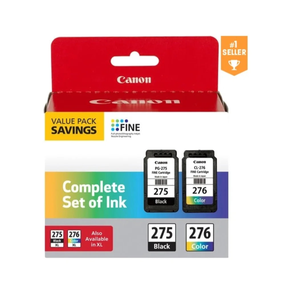 Orginal PG-275/CL-276 Value Pack Complete Set of Ink, Fully appropriate for PG-275XL and CL-276 XL