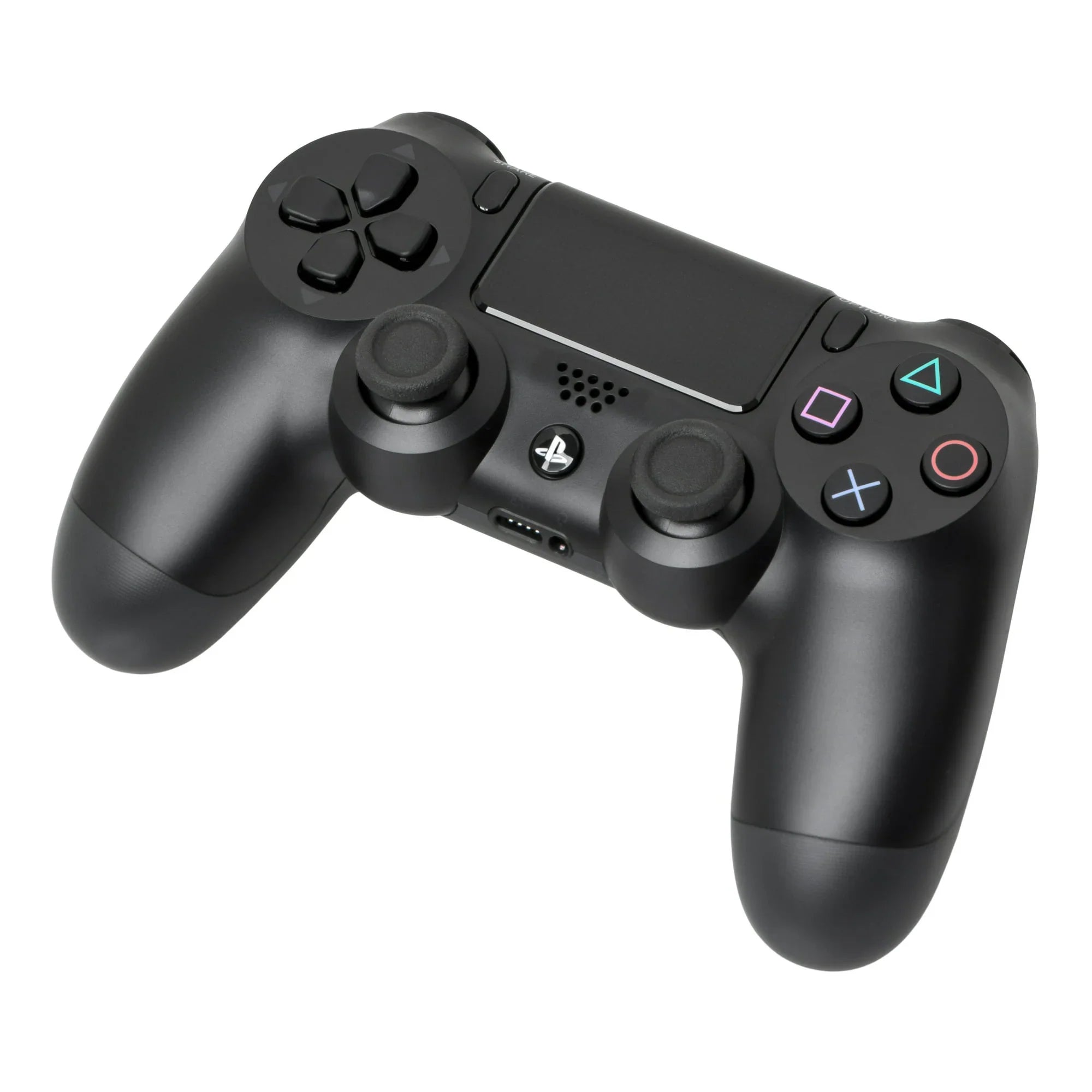 PlayStation 4 500GB Gaming Console Black with Charging Dock Headset 2 Controller Bolt Axtion Used