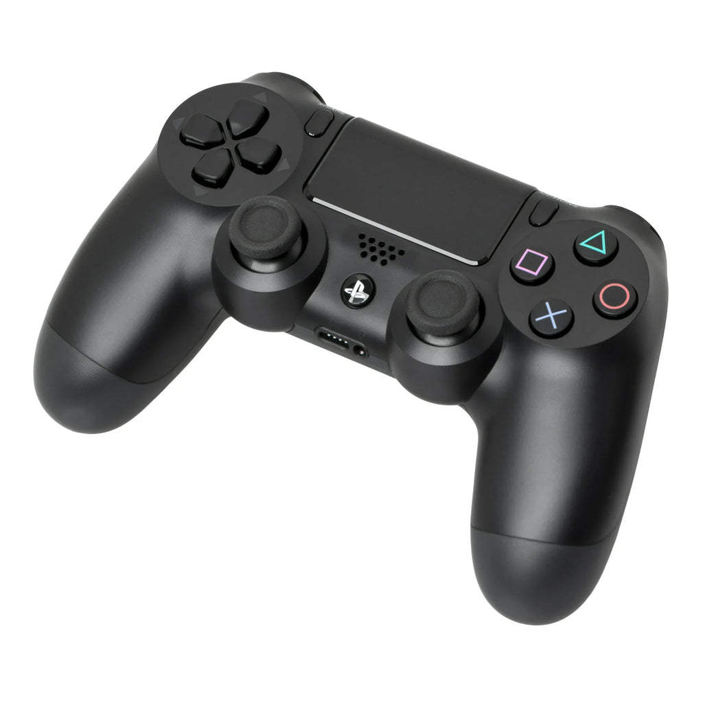 2215A PlayStation 4 Slim 500GB Gaming Console Black with Charging Dock Headset 2 Controller Bolt Axtion Like New