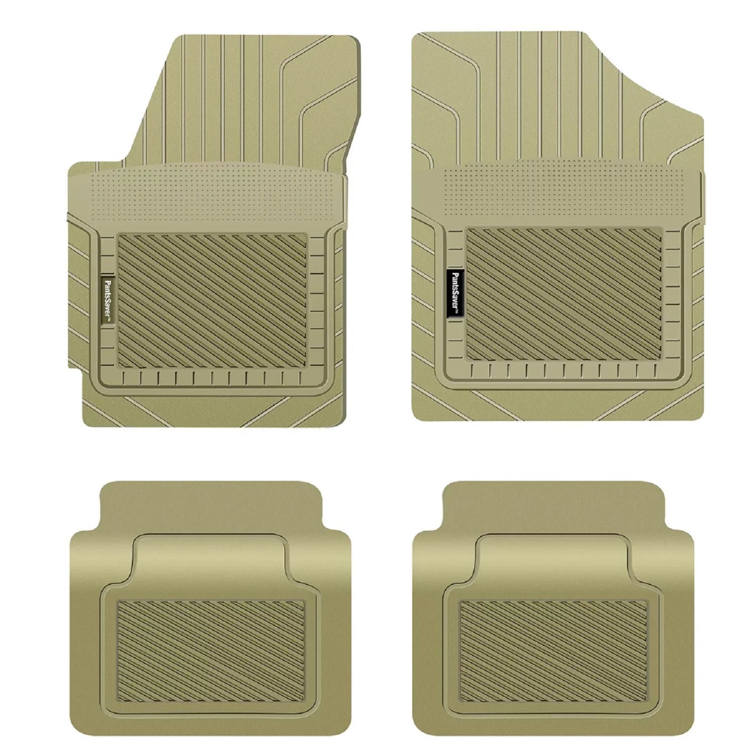 PantsSaver Floor Mats Custom Fit Car Mats for Genesis G70 2018-2023 All atmospheric conditions Protection (Beige)