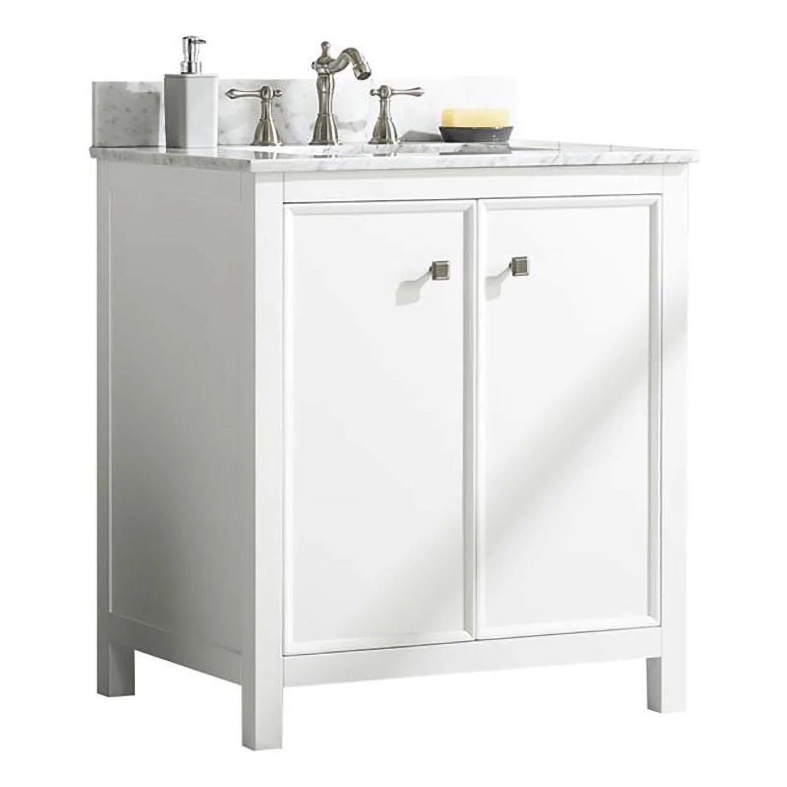 Legion Furniture 30" Contemporary MDF/Veneer Wood Sink Vanity Cabinet - White