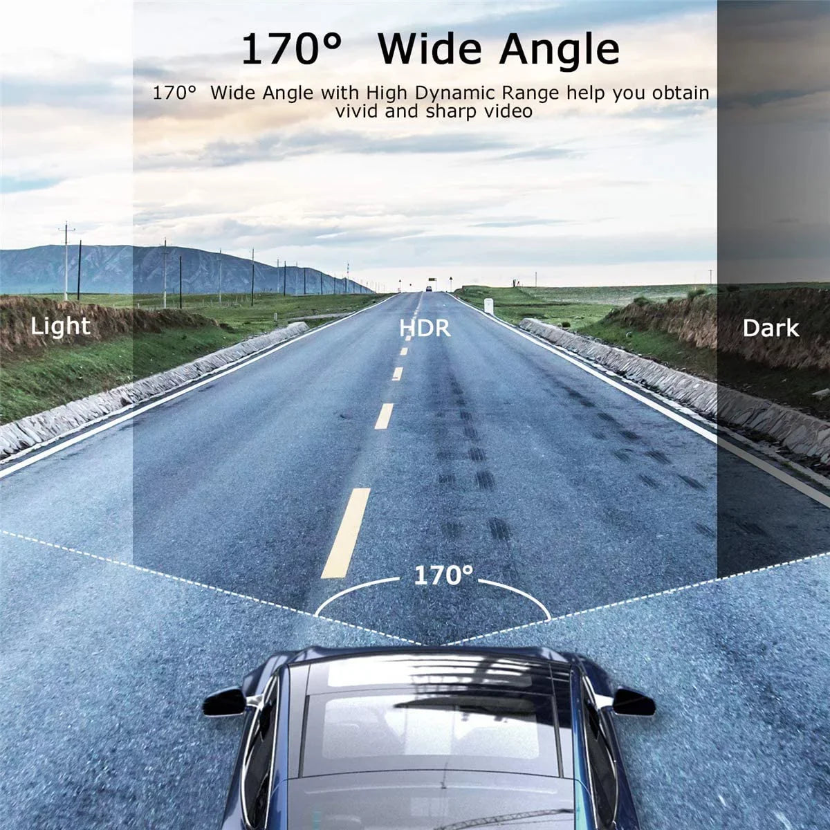 ORSKEY Dash Cam 1080P Full HD Car DVR Dashboard Camera Video Recorder in Car Camera Dashcam for Cars 170 Wide Angle WDR with 3.0" LCD Display Night Vision G-Sensor