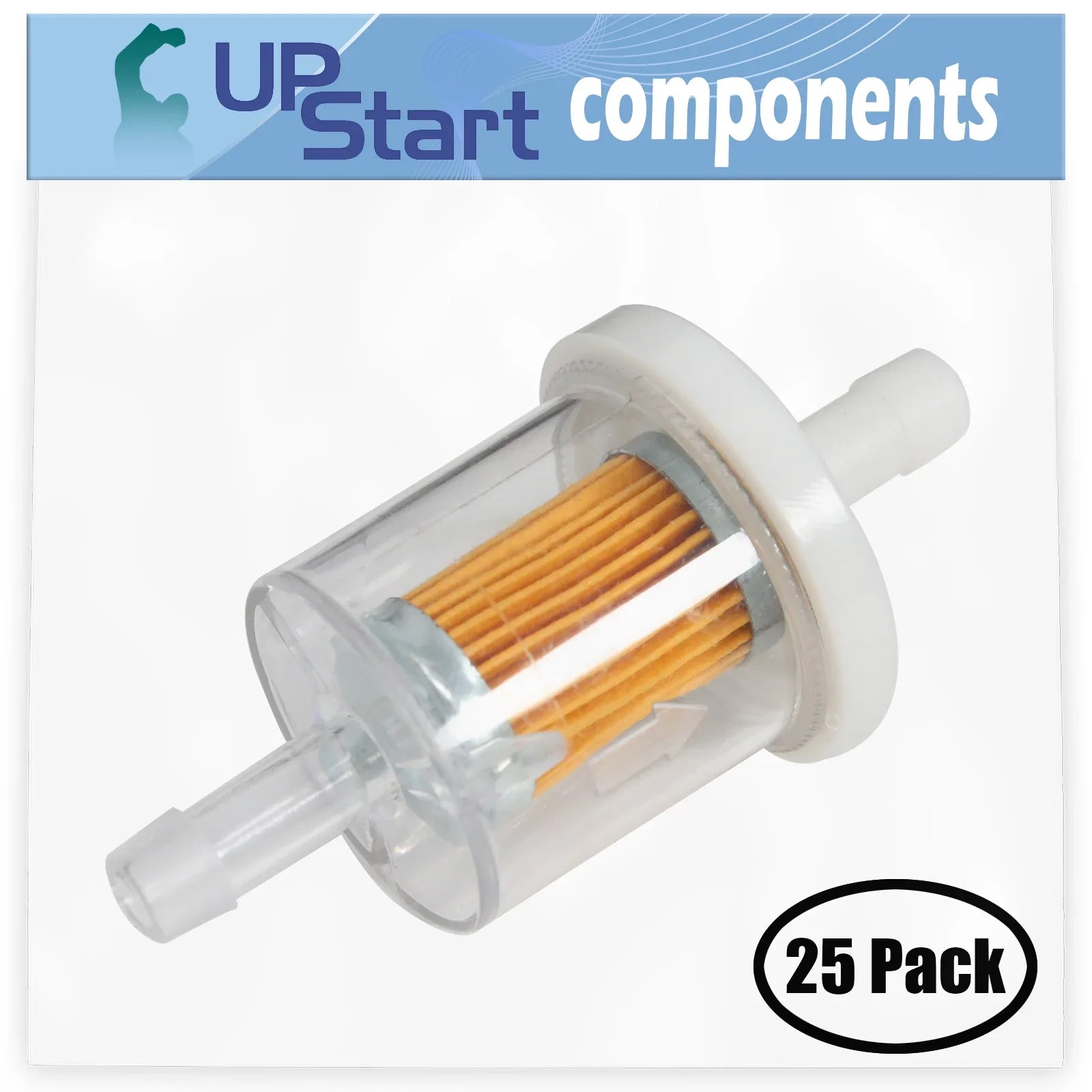 25-Pack 691035 Fuel Filter Replacement for Kawasaki FH381V CS02 4 Stroke Engine - appropriate with 493629 Fuel Filter 40 Micron