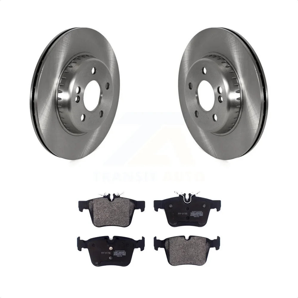 Transit Auto - Rear Disc Brake Rotors And Semi-Metallic Pads Kit For Mercedes-Benz C300 C400 C350e K8F-103835