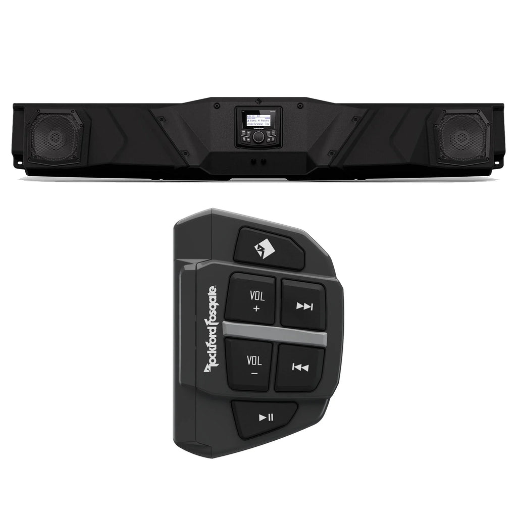Rockford Fosgate Rockford Fosgate DEFEND17-STG1 Audio Roof System suitable with Select 2017+ Can-Am Defender Models & PMX-BTUR Universal Bluetooth Remote Controller
