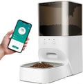 boqii Automatic Cat Feeder, Timed Cat Feeder with APP Control, Dog Food Dispenser with Stainless Steel & Lock Lid, 30S Voice Recorder