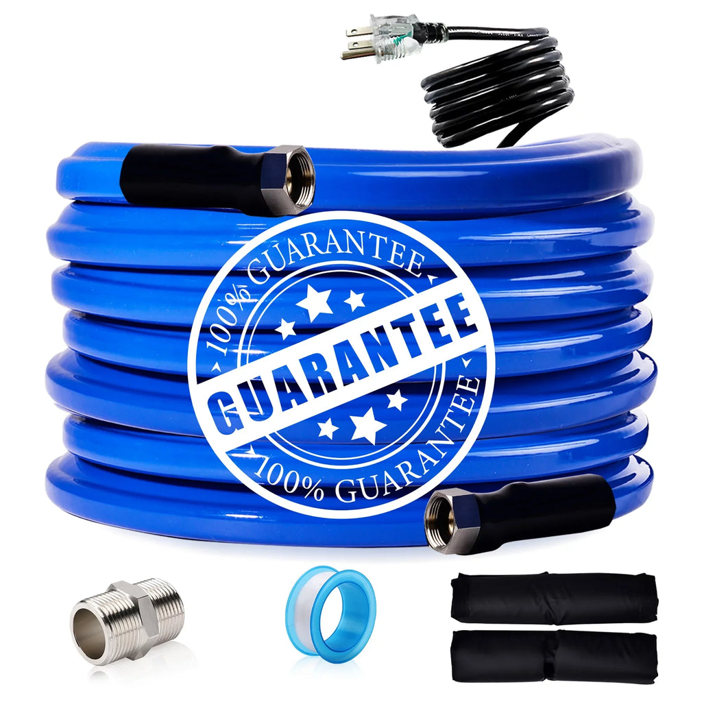 15 FT  Heated liquid Hose for RV Outdoor  Drinking moisture Hose Freeze Protection Down to -45 F for RV  Trailer