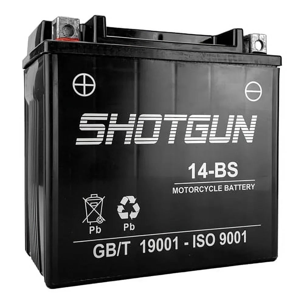 Shotgun YTX14-BS Replacement Powersports Battery For Honda 2001 2002 V11100C3 Shadow Aero