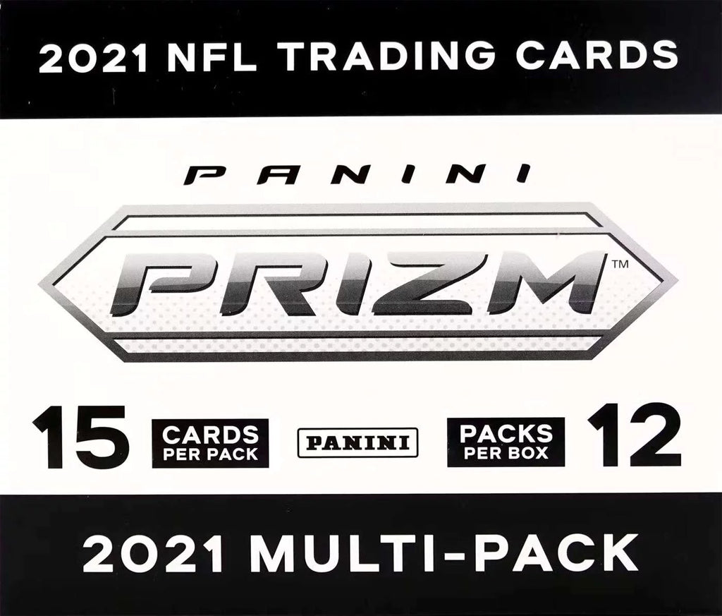 NFL 2021 Prizm Football Trading Card Cello Box (12 Packs)