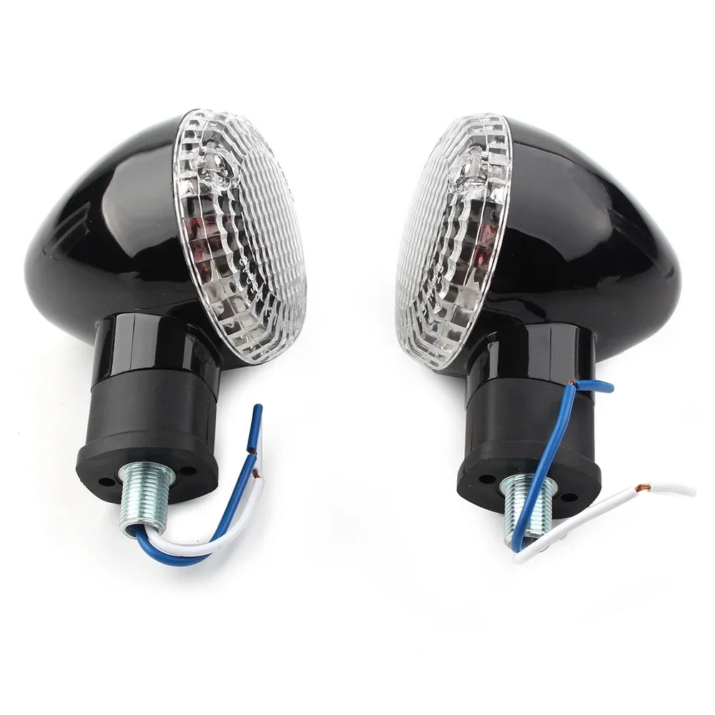BFY 1Pair Motorcycle Turn Signal Lamp Amber Indicator Blinker Light w/ Clear shield for Yamaha Bolt XVS950 2014 2015 2016 2017 2018