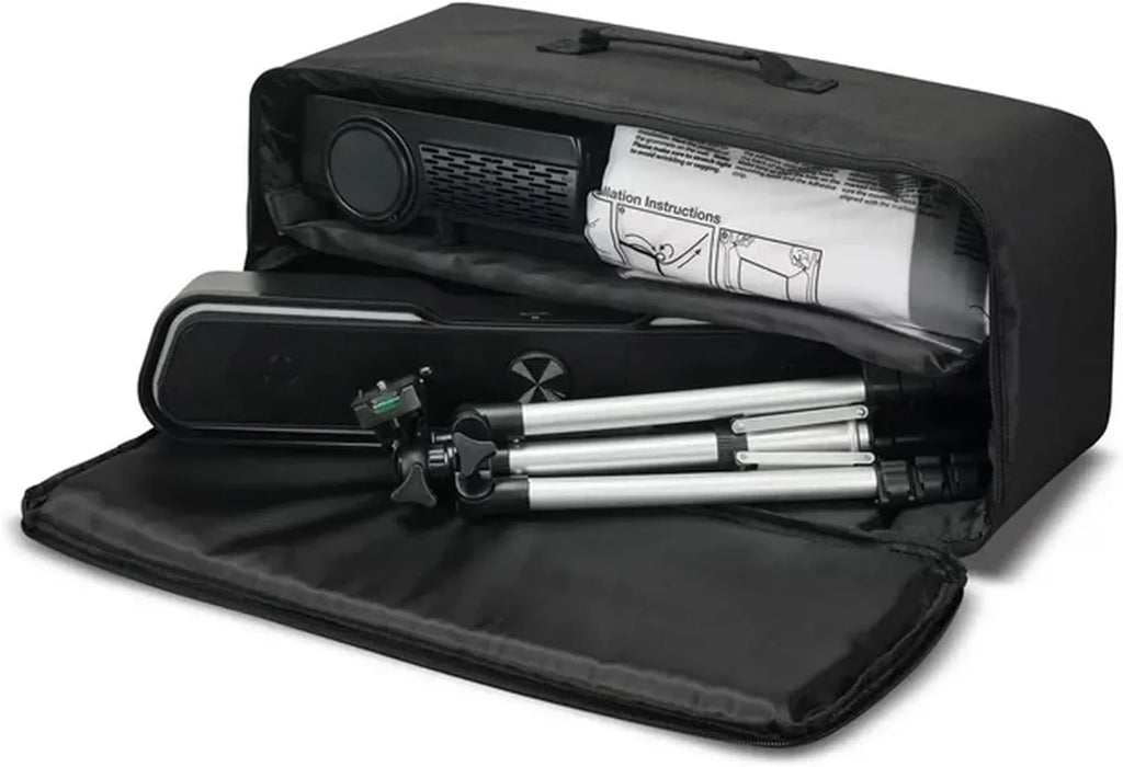 iLive Popup Theater Kit Bundle 2023 With HDMI Cord: 1080p HD Mini Projector, 120" Screen, Bluetooth Soundbar, 42" Tripod - Perfect for Home Cinema, Gaming & Outdoor Movies