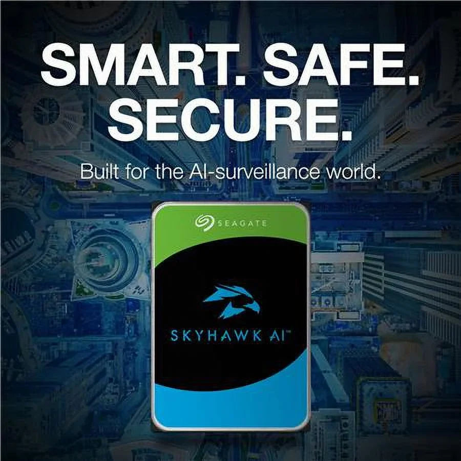 SkyHawk AI ST12000VE003 - Hard drive - 12 TB - internal - 3.5" - SATA 6Gb/s - buffer: 512 MB - with 3 years  Rescue Data Recovery