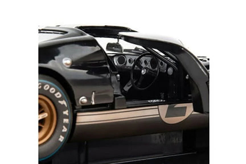 1966  GT-40 MK II #2 After Race (Dirty Version, Black - Shelby Collectibles SC431BK - 1/18 scale Diecast Model Toy Car