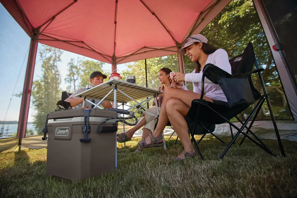 Coleman Convoy High Performance Series 28qt Hard Ice Chest Cooler, Brown, 17.75"' x'13.25" x 19.5"