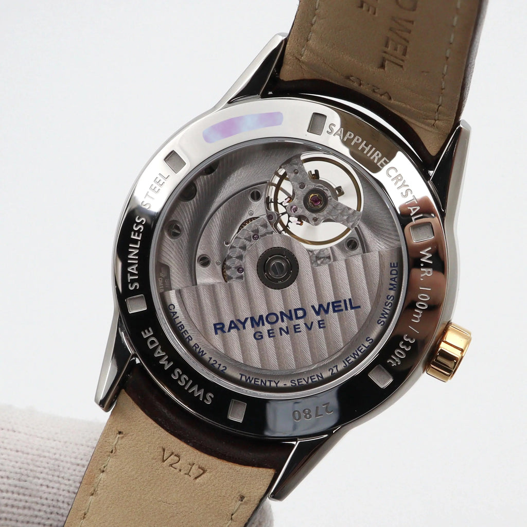 Raymond Weil Freelancer 42.5mm Leather Steel Automatic Mens Watch 2780-SC5-20001