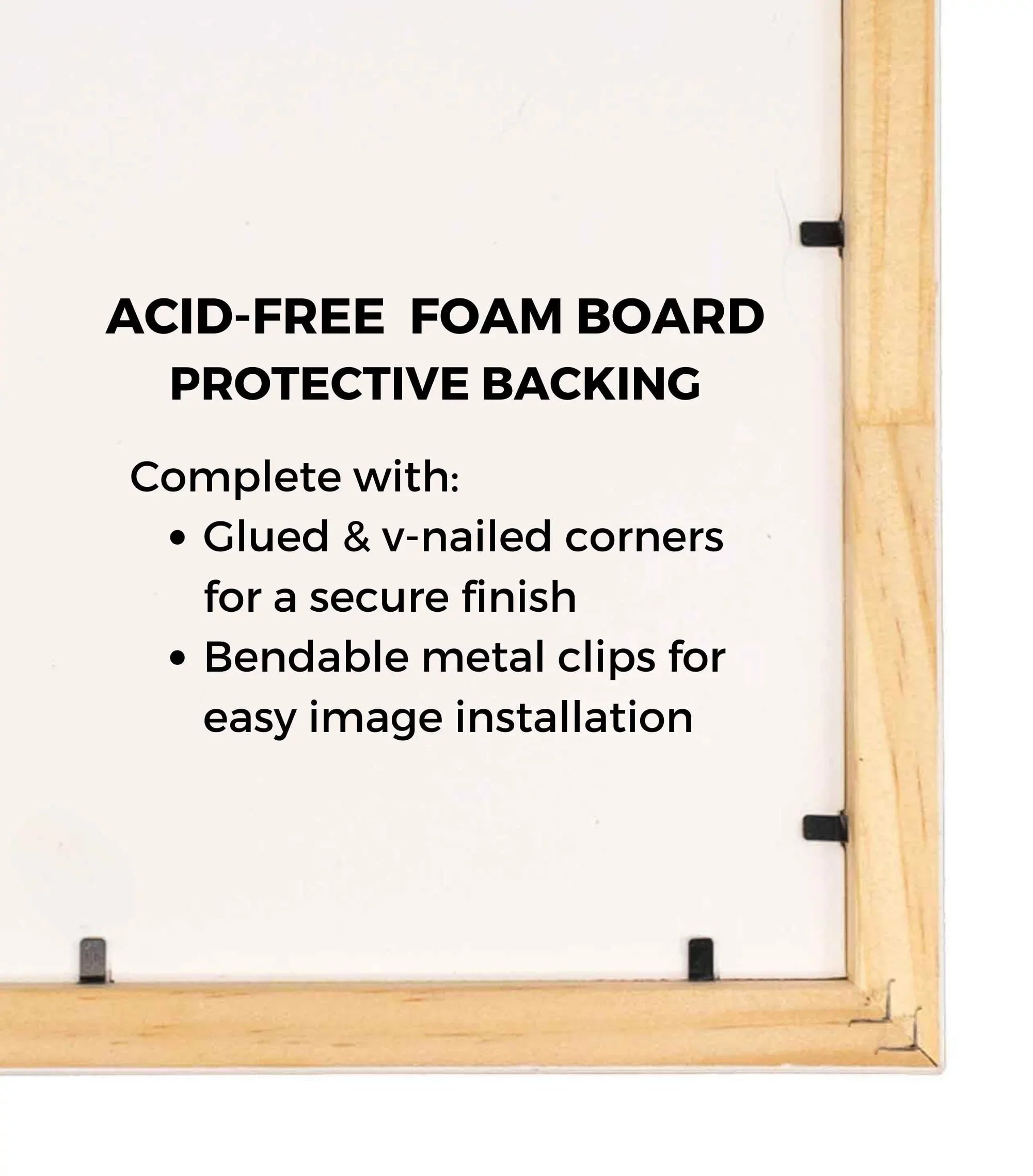 24x30 Puzzle Frame Kit with Glue Sheets  | Rose Gold Scandanavian Picture Frame | Real Wood with UV