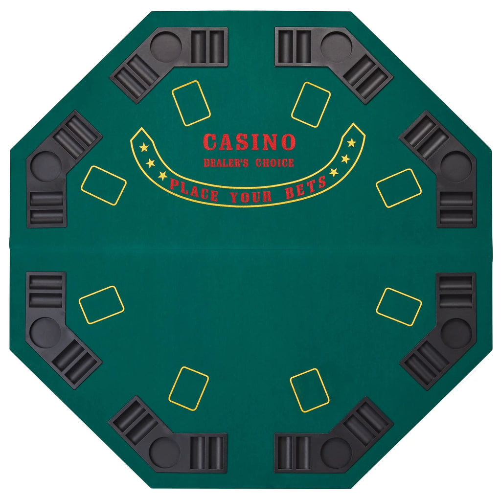 Fat Cat Poker-Blackjack Table Top, Fat Cat 500Ct Texas Hold'Em Dice Poker Chip Set
