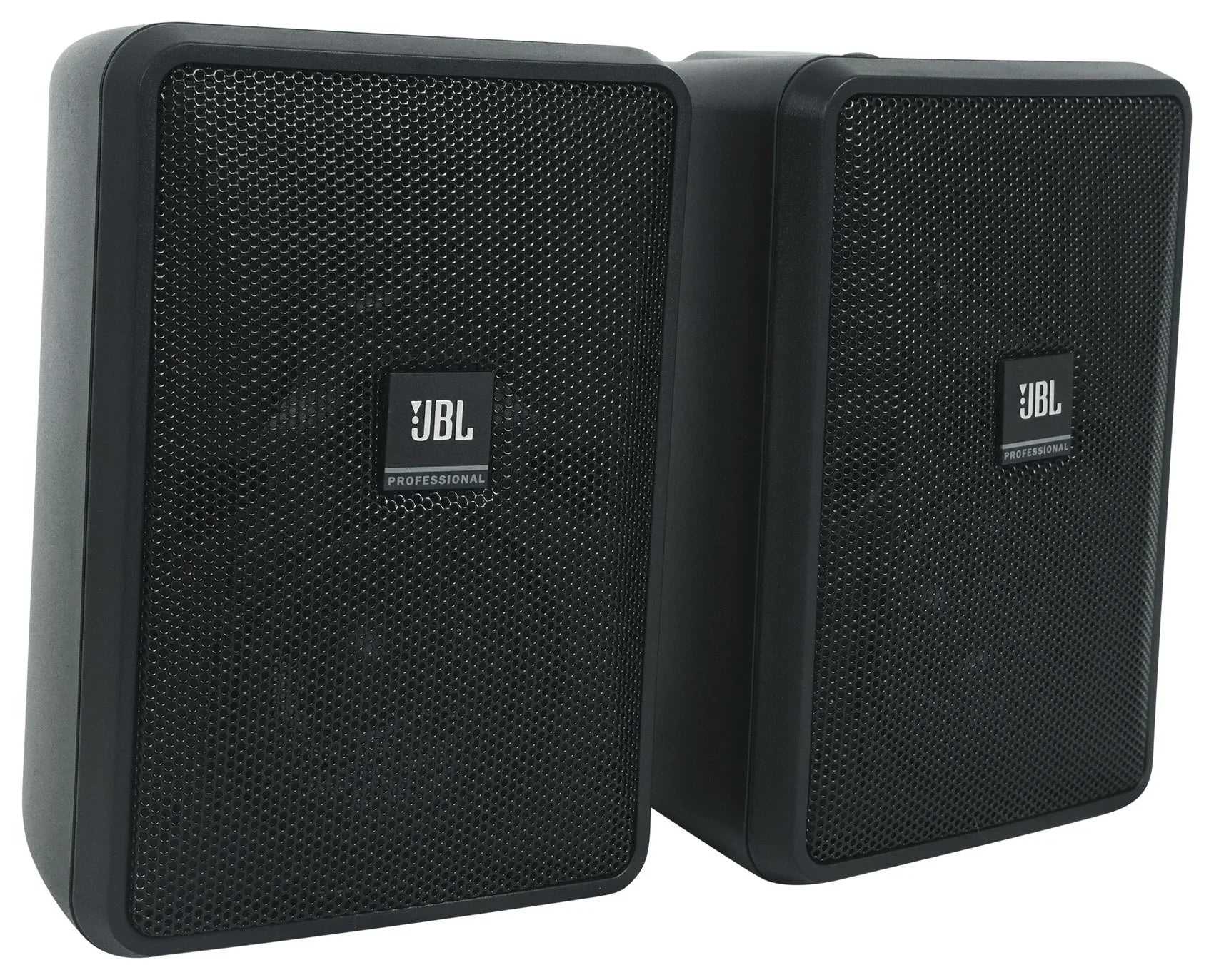 (6) JBL Control 23-1 Black 3" Indoor/Outdoor 70v Commercial Wall Speakers + Amp