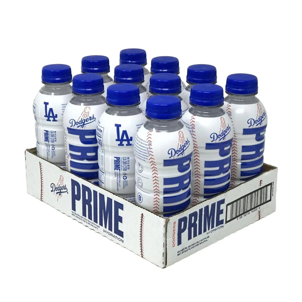 PRIME Dodgers Limited Edition | Sports Drinks | Electrolyte Enhanced for Ultimate Hydration | 250mg BCAAs | B Vitamins | Antioxidants | 2g Of Sugar | 16.9 Fluid Ounce | 12