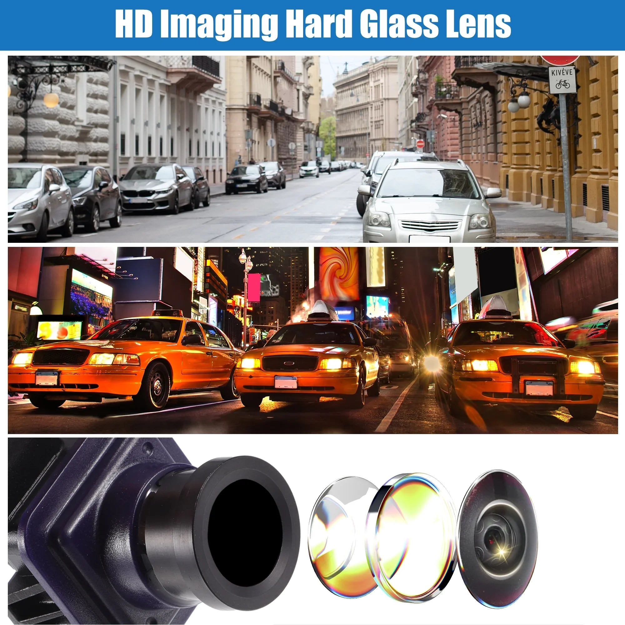 Unique Bargains Car Rear View Back Up Camera Wide Angle Park Assist Reverse Camera for  Edge 15-18 No.F2GZ19G490A