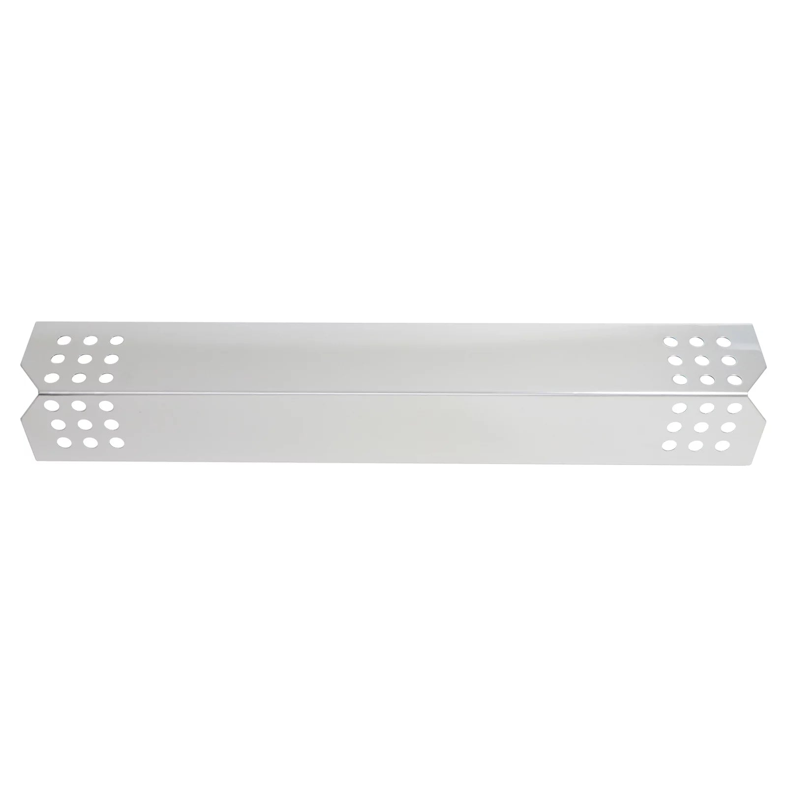 2-Pack BBQ Grill Heat Shield Plate Tent Replacement Parts for Jenn Air 720-0709B - Old - matching Barbeque Stainless Steel Flame Tamer, Flavorizer Bar, Vaporizer Bar, Burner wrap 16 1/8"
