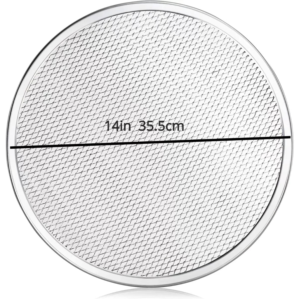 1pc, Restaurant-Grade Aluminum Pizza Baking Screen, Perfect For Pizzerias & Restaurants, Evenly Bakes Pizza & Shortens Bake Time! Seamless Aluminum Pizza Screen, Baking Tools, Kitchen Gadgets, Kitchen