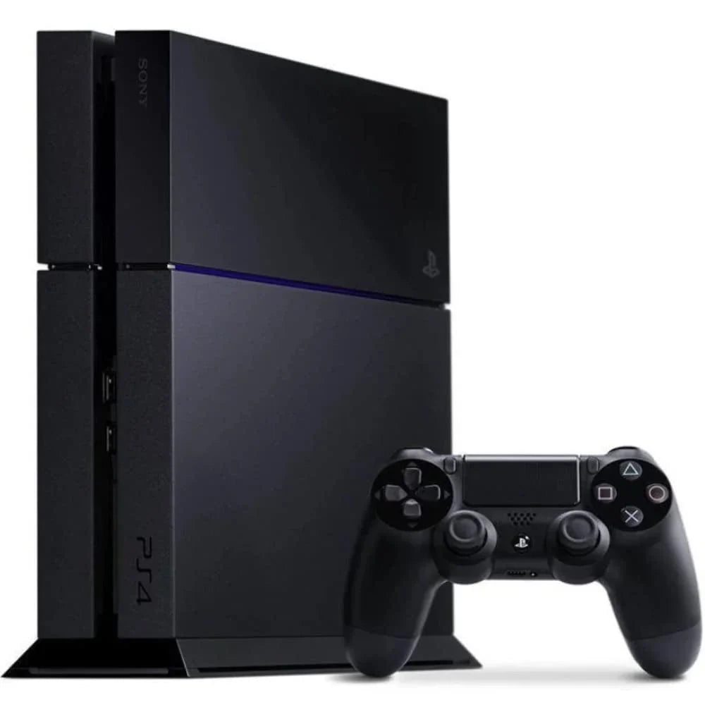PlayStation 4 500GB Gaming Console Black with Charging Dock Headset 2 Controller Bolt Axtion Used