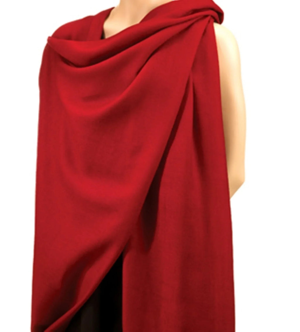 Scarf/Scarves/Shawl/Shawls/Stole/Wrap/Pashmina Scarf/Pashmina Shawl/Cashmere/Cashmere Scarf/Wool/Silk (Lipstick Red)