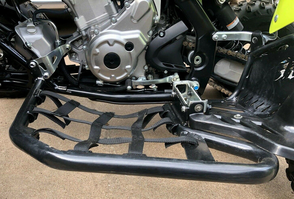 Kojem Aluminium Foot Peg Step  Nerf Bars for Yamaha Raptor 700 Black Side Step with Black Webbing nets  2006-2020
