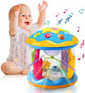 Baby Toys 6 to 12 Months, Educational Learning Toys Rotating Projector Drum with Melodies , Musical Light up Toys for Toddlers 1 2 3+ Year Old Boys Girls Baby Gifts