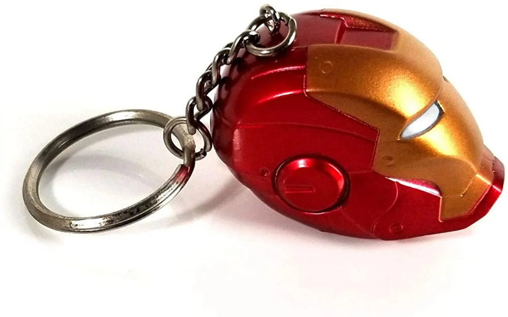 GFDay Superhero Iron Man Helmet Style Figure Keychain Key Ring