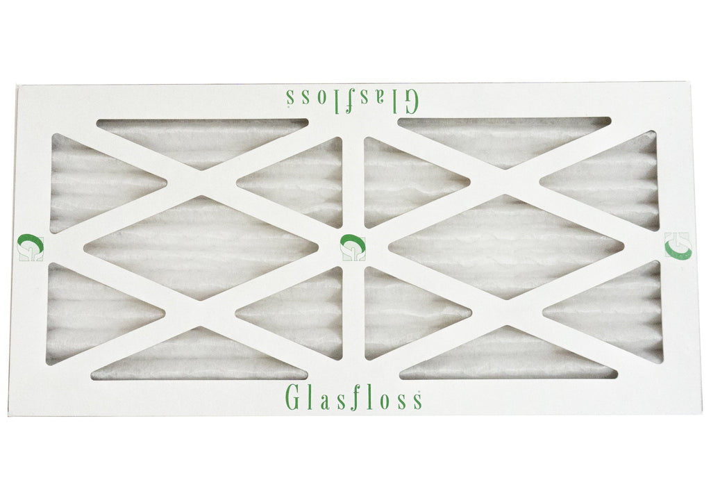 Glasfloss 13x20x1 - MERV 10 -Qty:12 - Furnace Air Filter - Made in USA (Actual Size: 12.5 x 19.5x7/8 inch)
