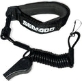 SEADOO DESS Key Replacement Repair Safety Lanyard Tether Cord With Whistle SEA DOO SEA-DOO Black